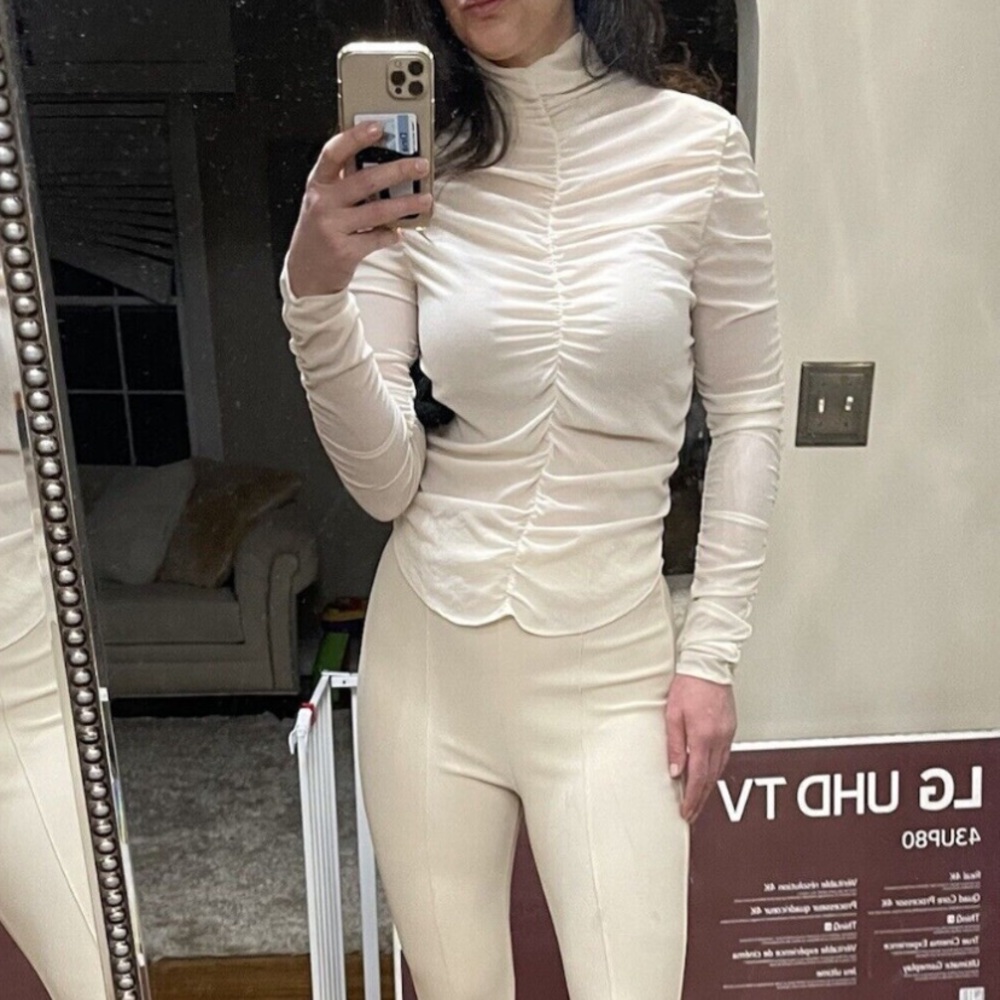 ZARA High Collar Draped